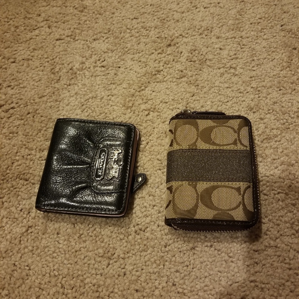2 small coach wallets